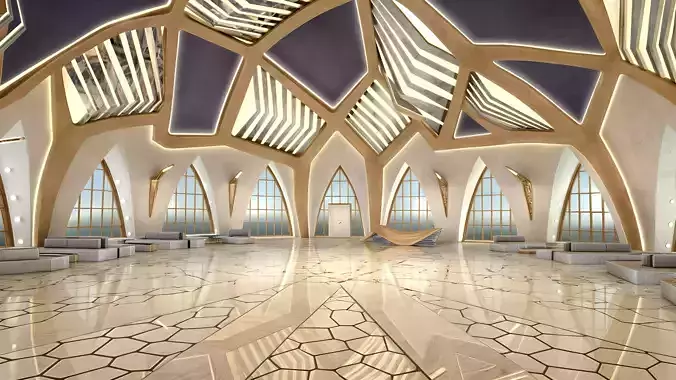  Meeting Center of the Future Low-poly 3D model
