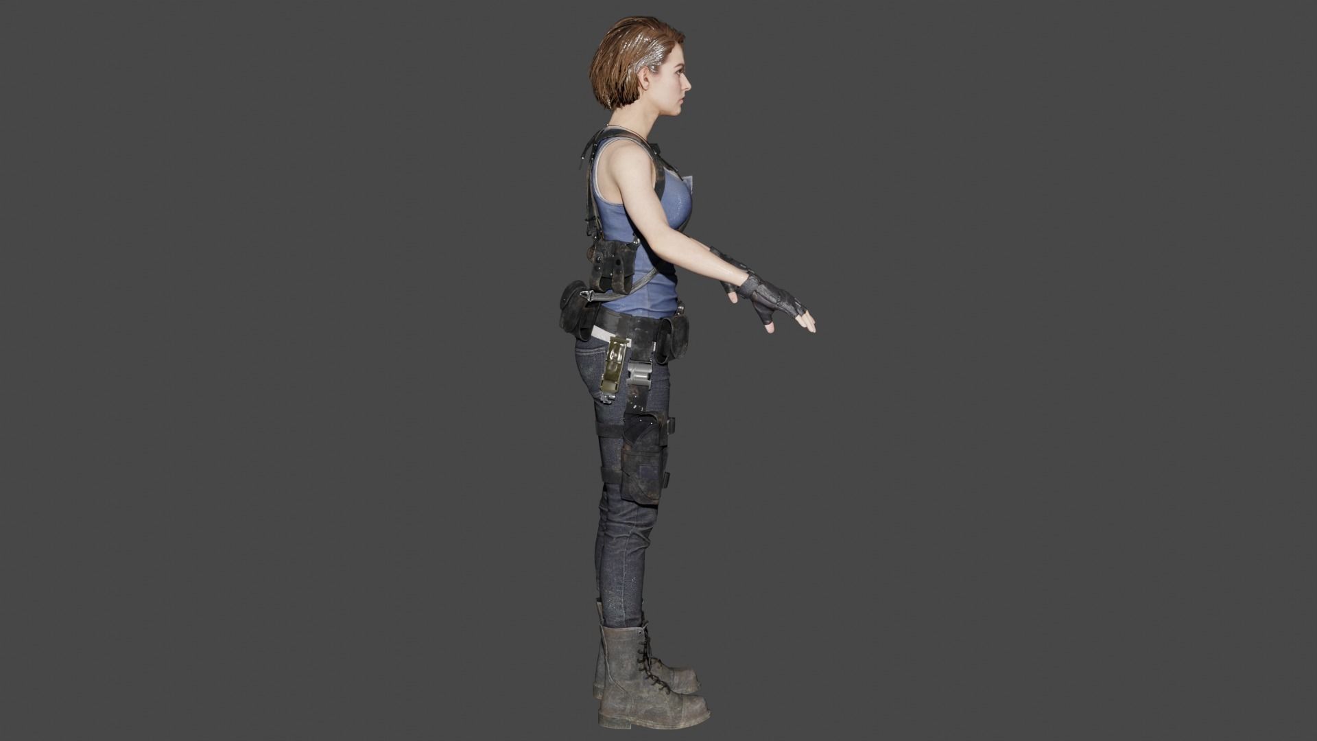 Jill Valentine 3D model_2