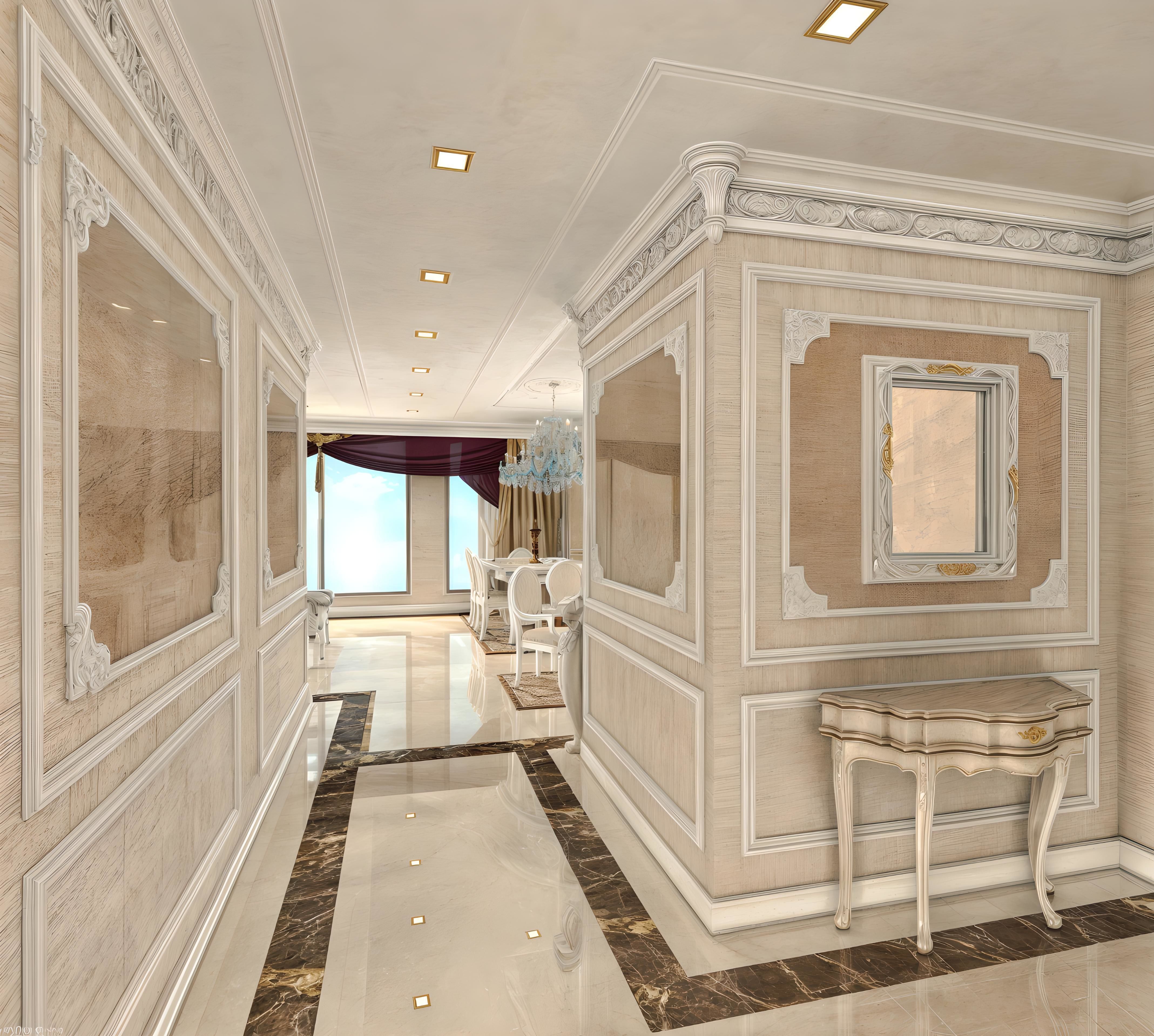 Classic Residence Apartment Design 3D model_2