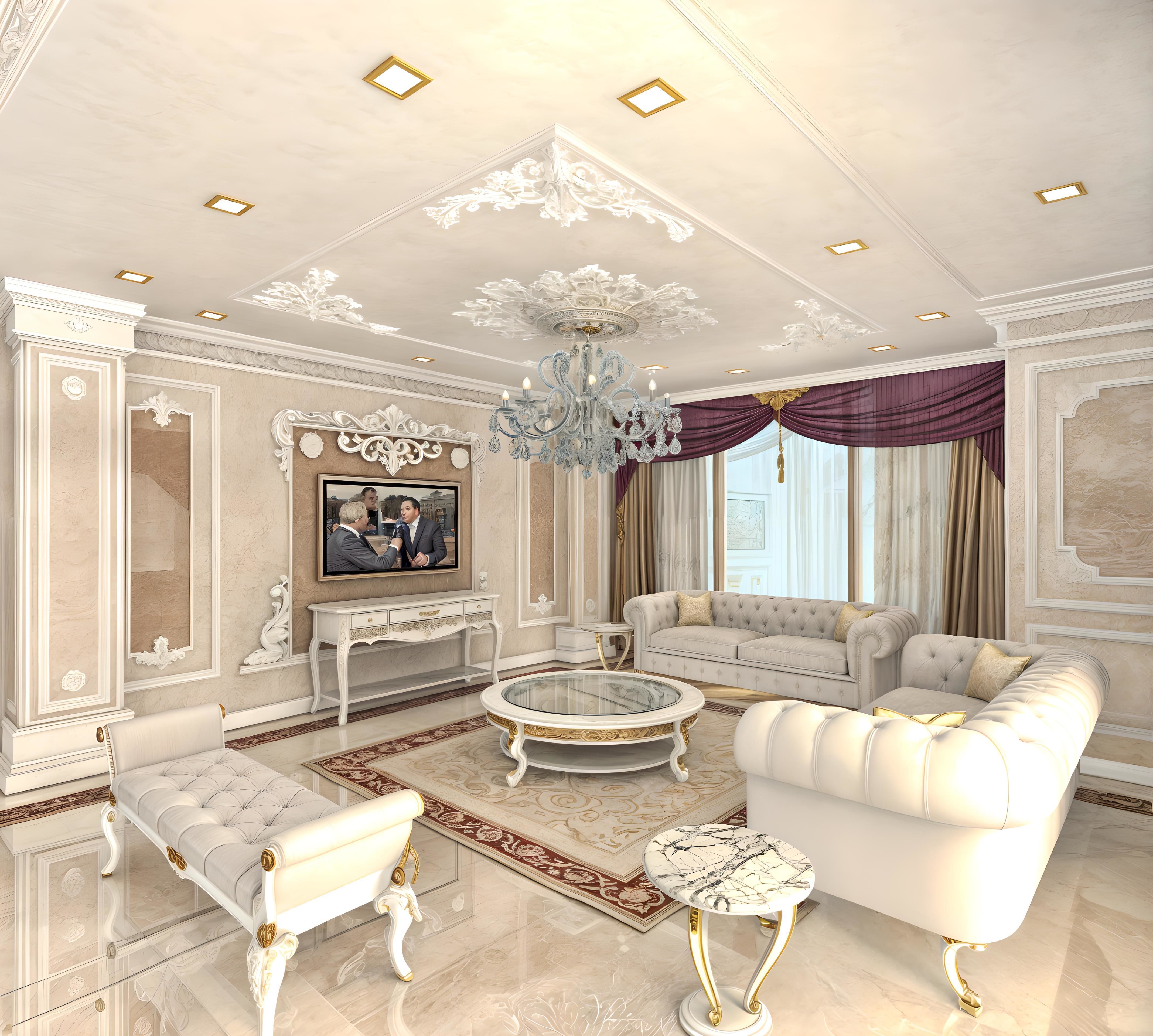 Classic Residence Apartment Design 3D model_5