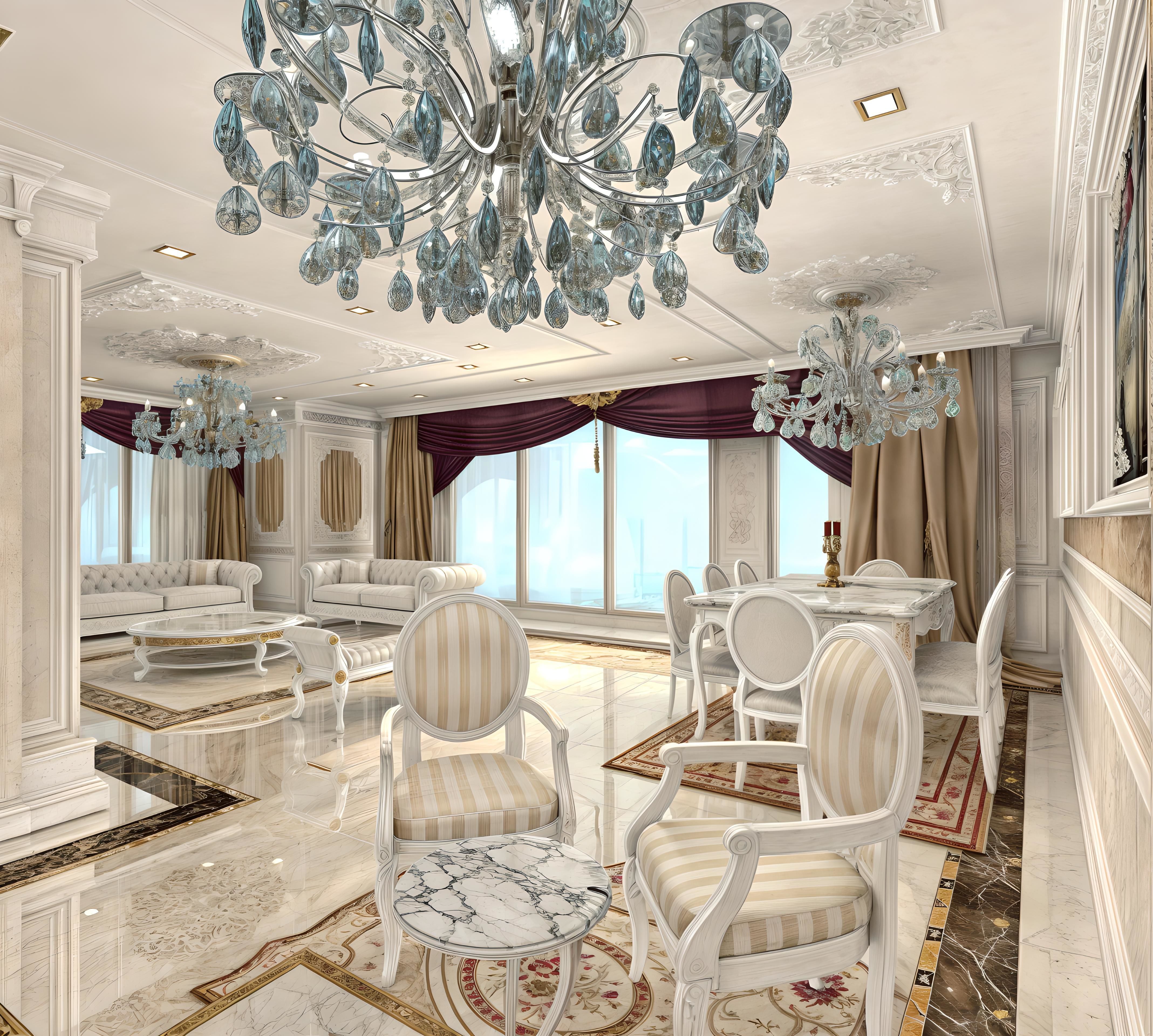 Classic Residence Apartment Design 3D model_3