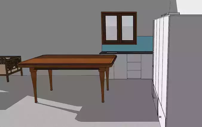 Simple kitchen corner