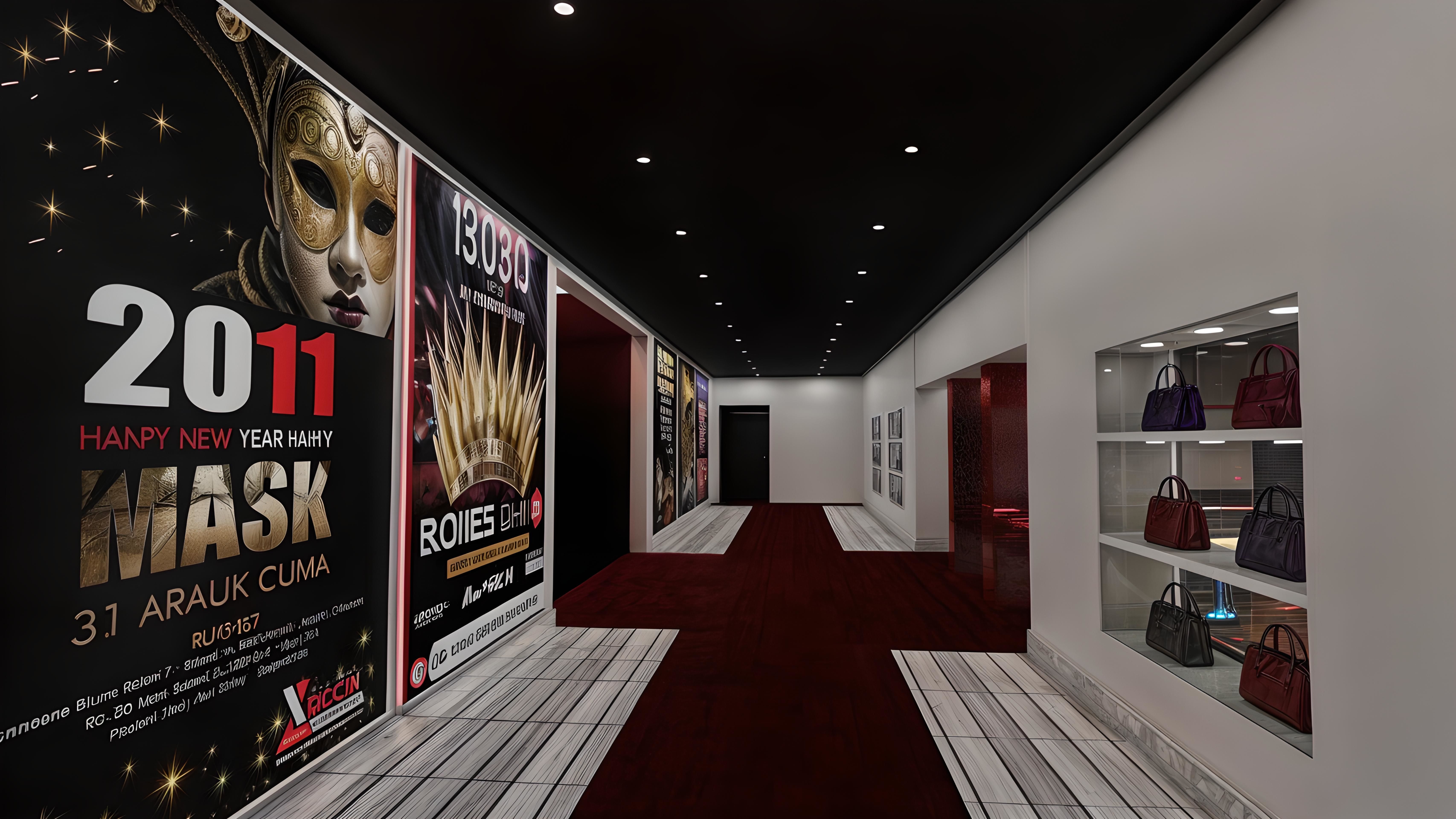 Vibrant and Dynamic Nightclub Design Low-poly 3D model_4