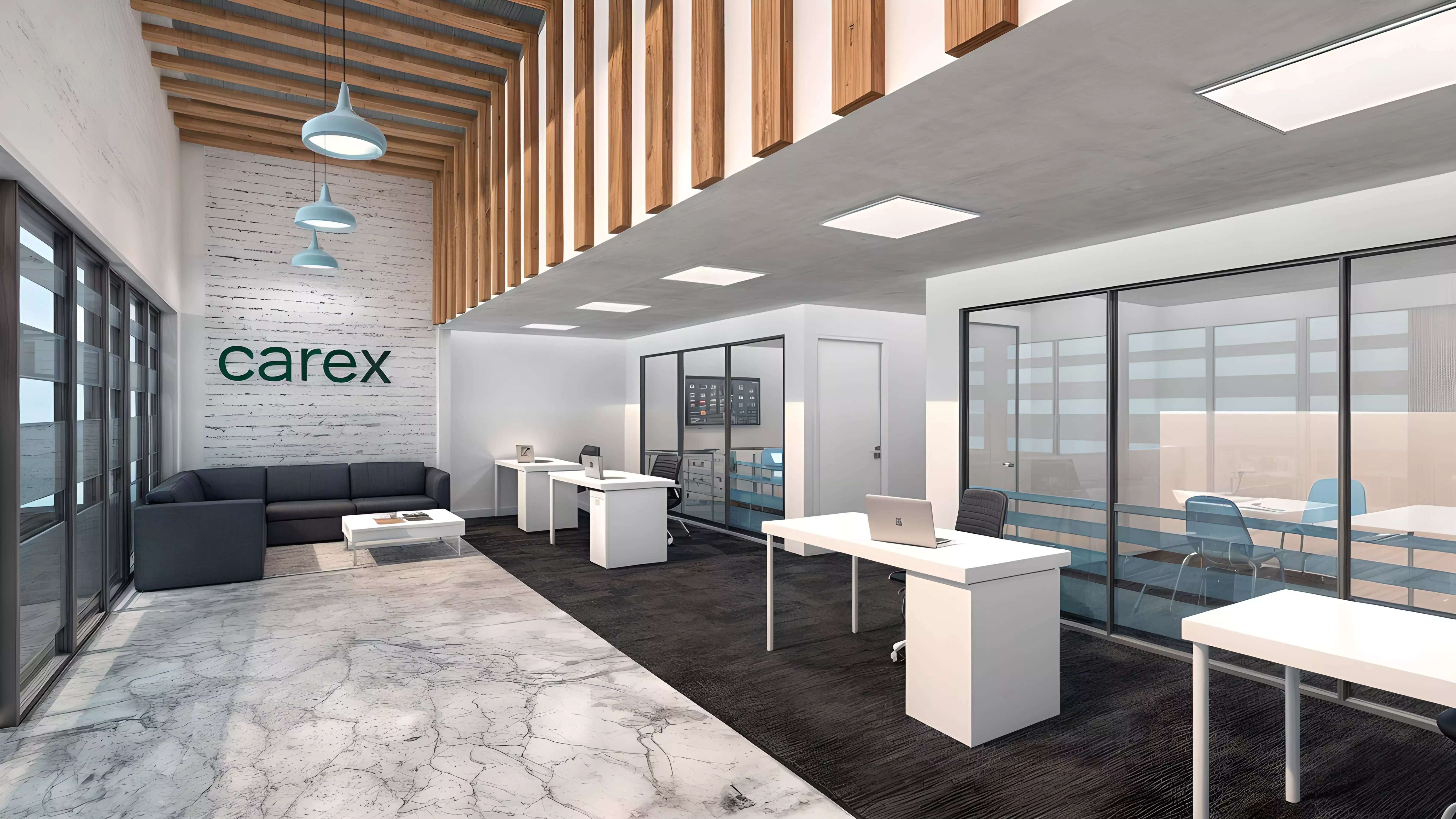 Functional Office Design Low-poly 3D model