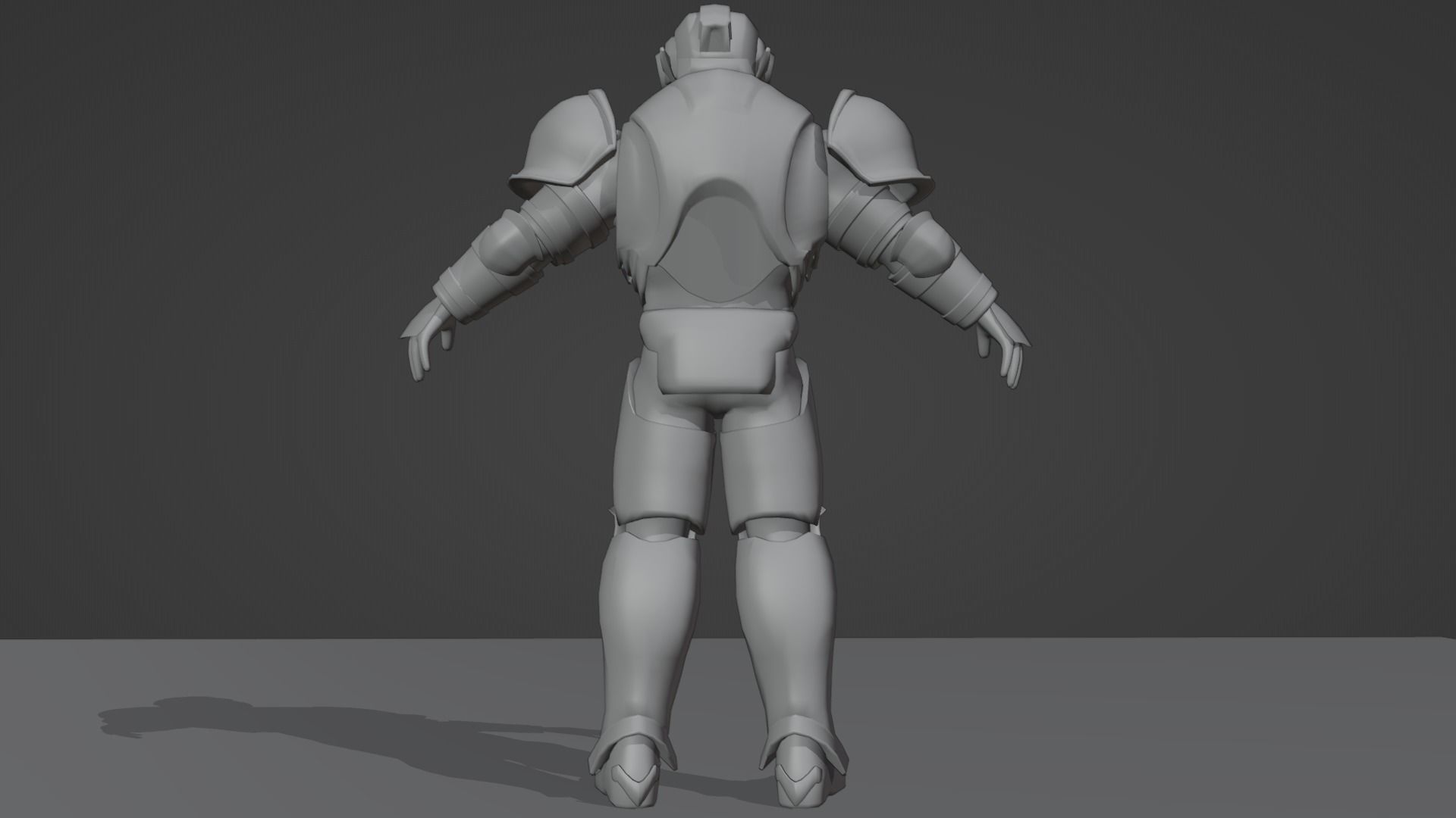 Fantasy Sci-Fi Armoured Character Rigged Blender 3D model_6