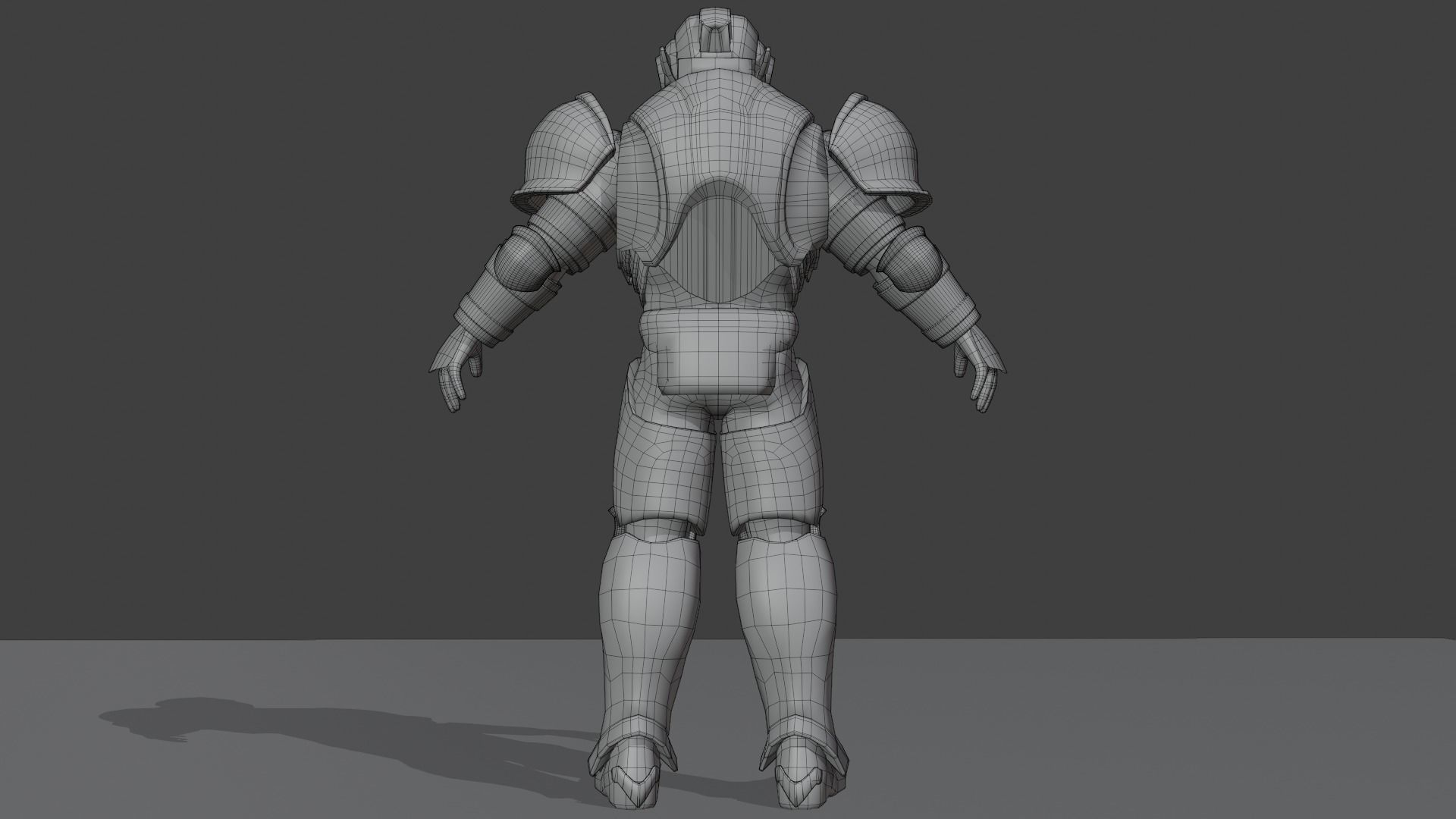 Fantasy Sci-Fi Armoured Character Rigged Blender 3D model_9
