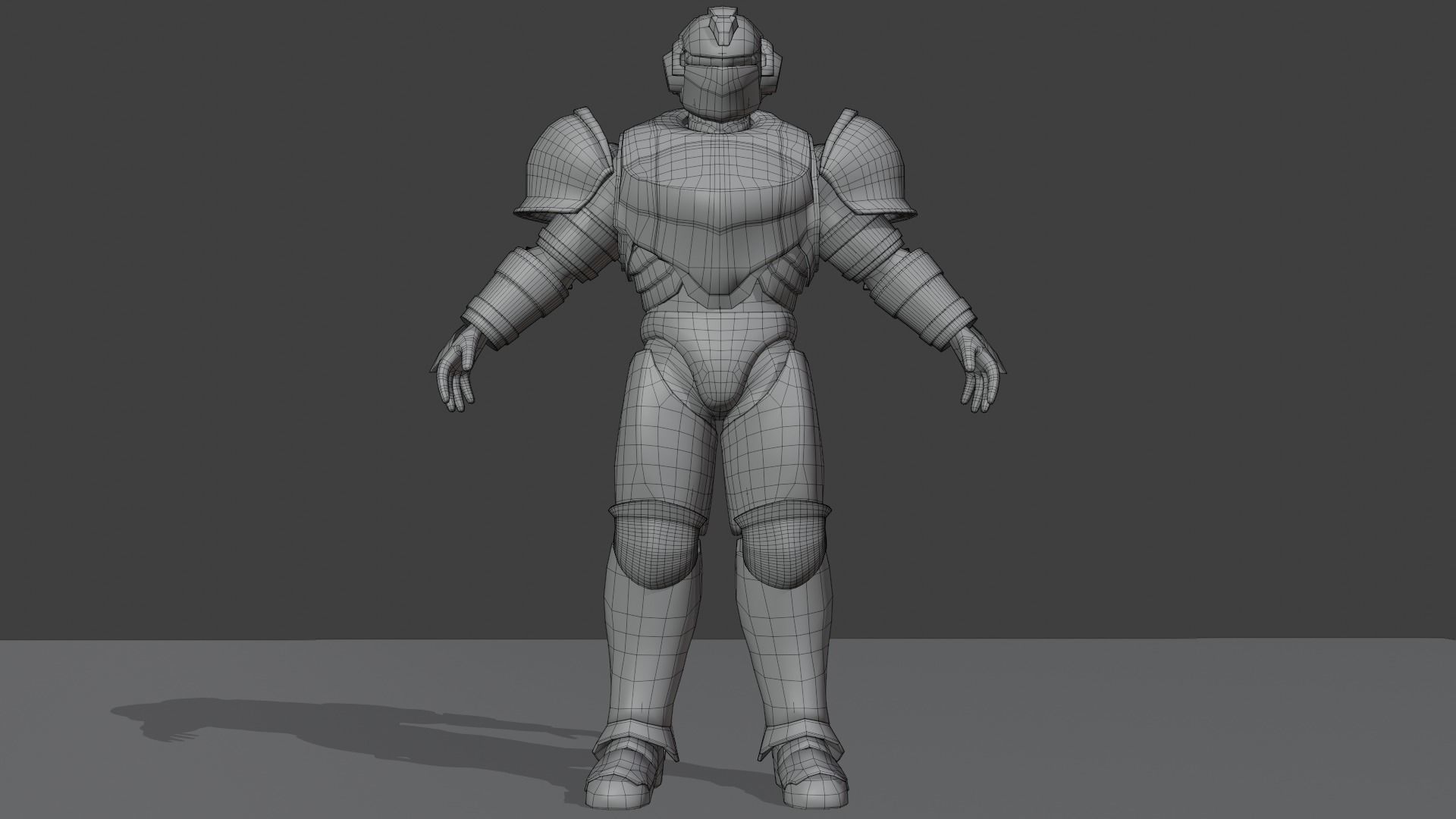 Fantasy Sci-Fi Armoured Character Rigged Blender 3D model_8