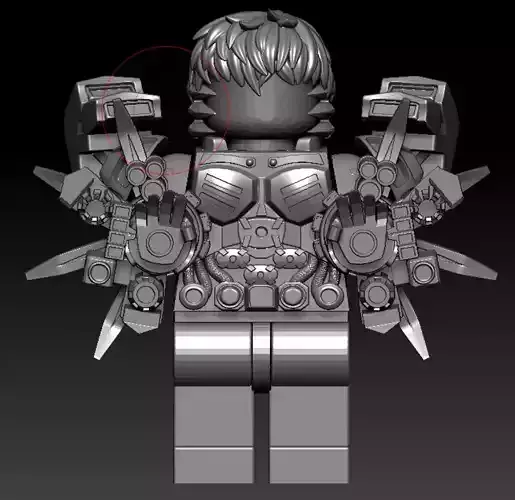 Lego Brick Minifigures Genos One Punch Man Accesories Customs