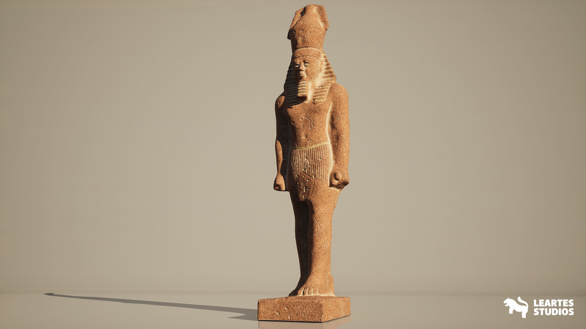 Egyptian Statues Pack Low-poly 3D model_7