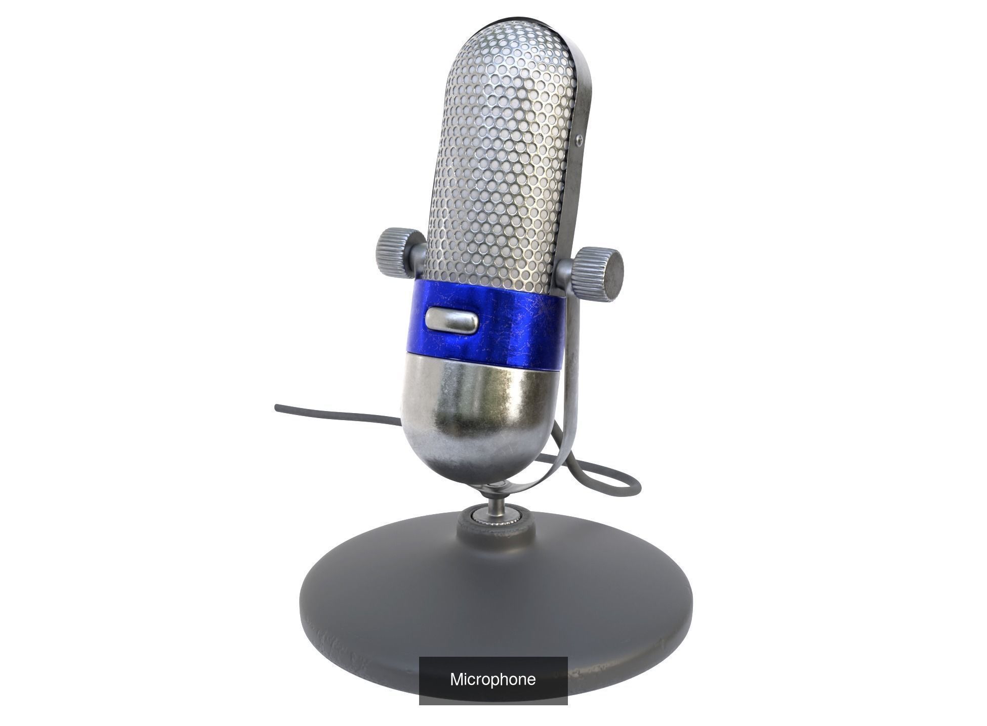 On-air radio studio 3D Model Collection_6