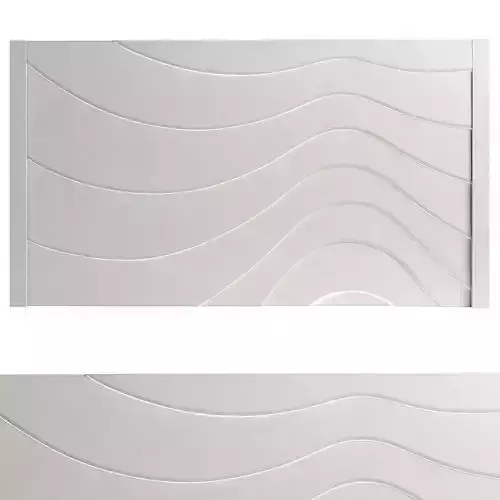 Decorativ panel wave 7 3D model
