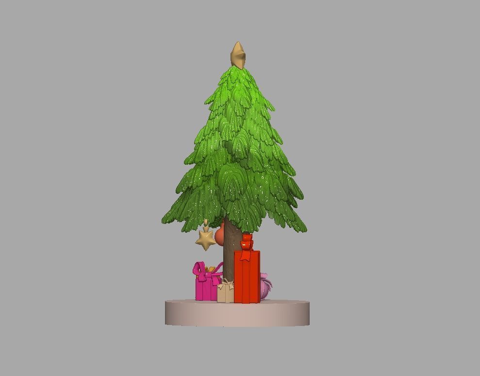 Christmas trees and related items 3D Print Model Free 3D print model_3