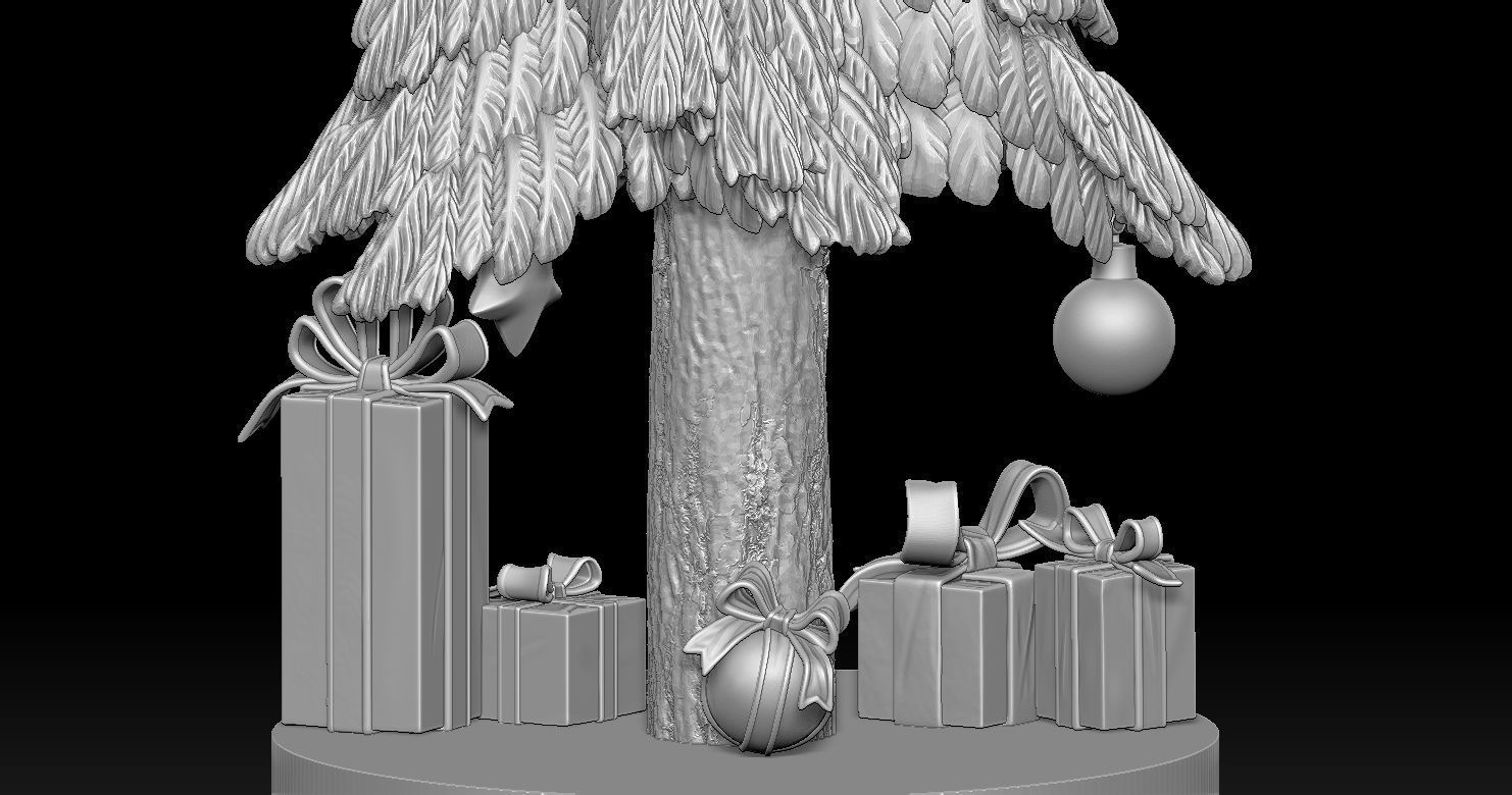 Christmas trees and related items 3D Print Model Free 3D print model_4