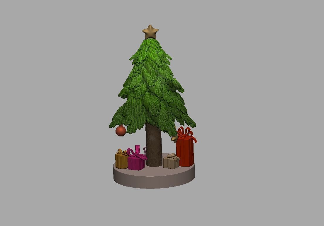 Christmas trees and related items 3D Print Model Free 3D print model_19