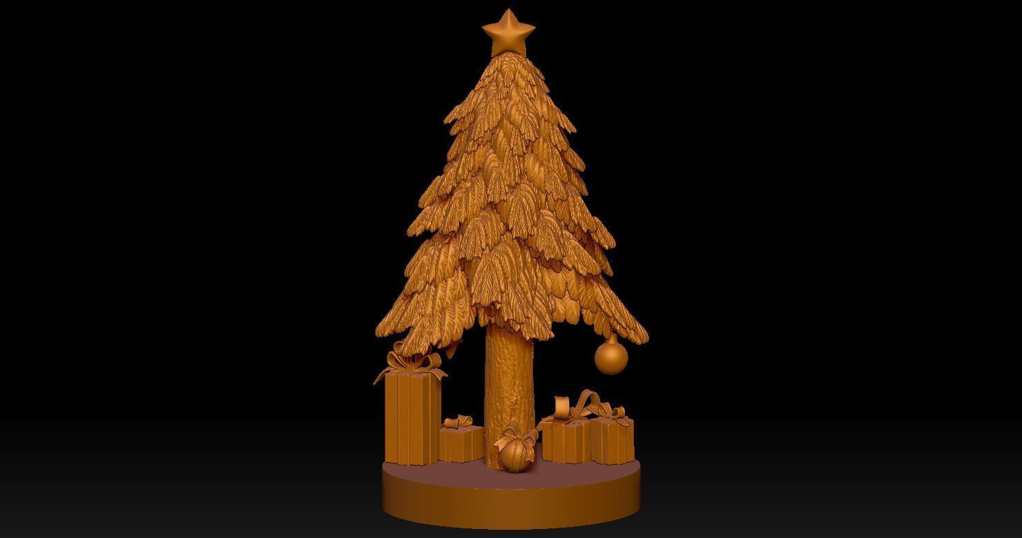 Christmas trees and related items 3D Print Model Free 3D print model_14