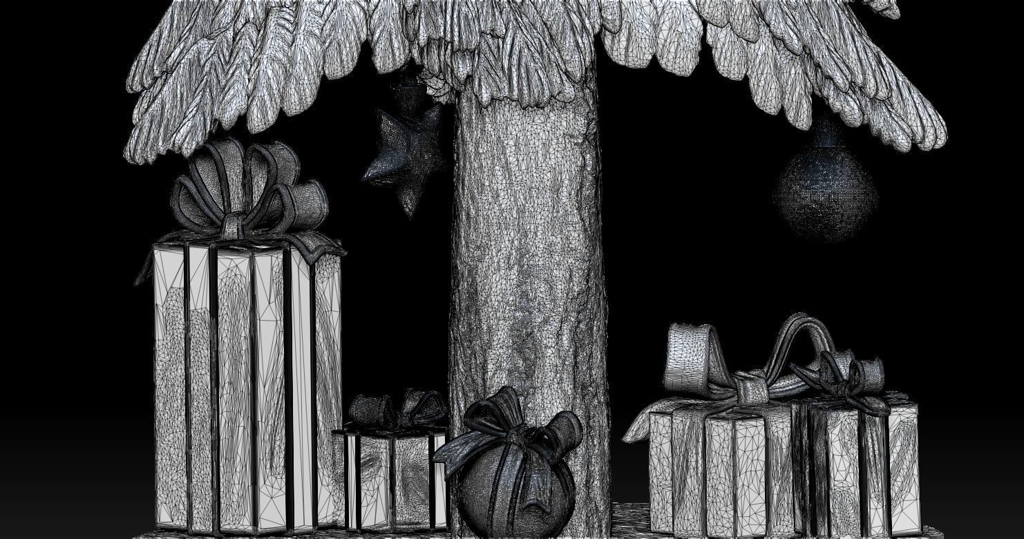 Christmas trees and related items 3D Print Model Free 3D print model_6