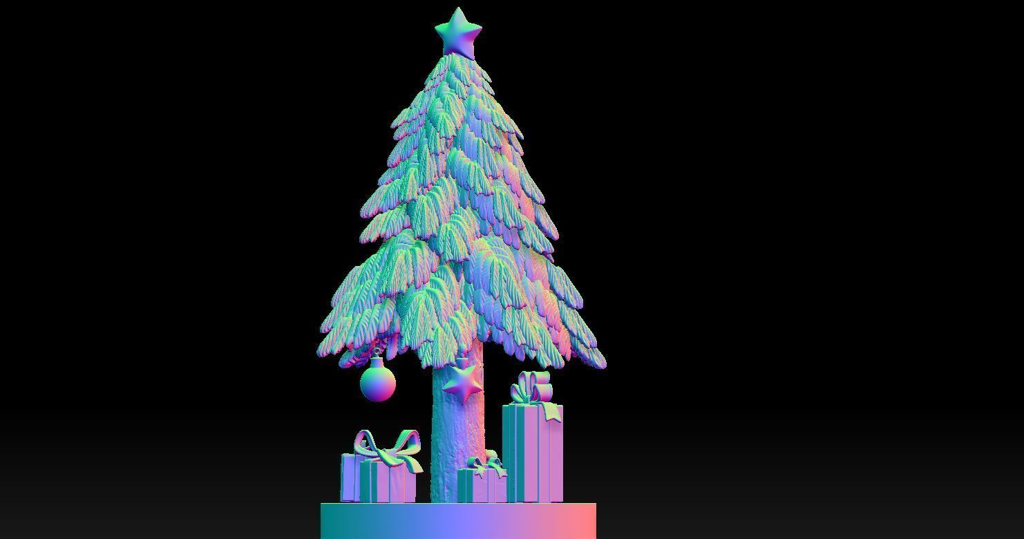 Christmas trees and related items 3D Print Model Free 3D print model_15