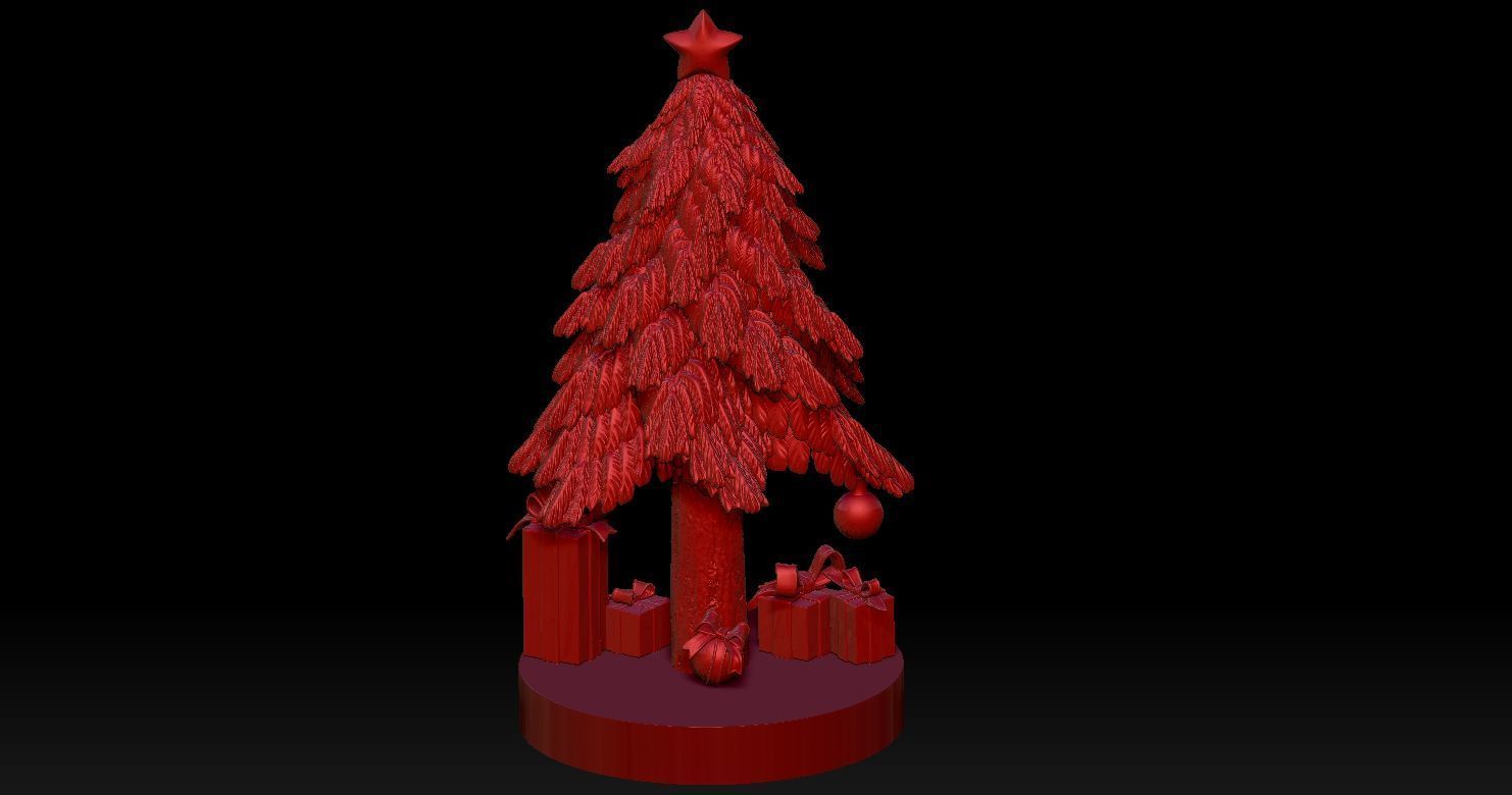 Christmas trees and related items 3D Print Model Free 3D print model_13