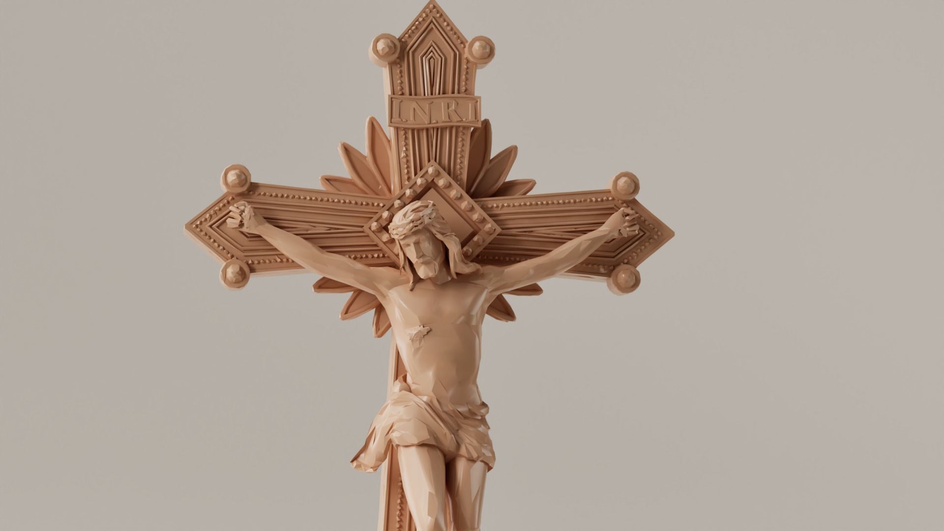 JESUS EN LA CRUZ 3D print model_1