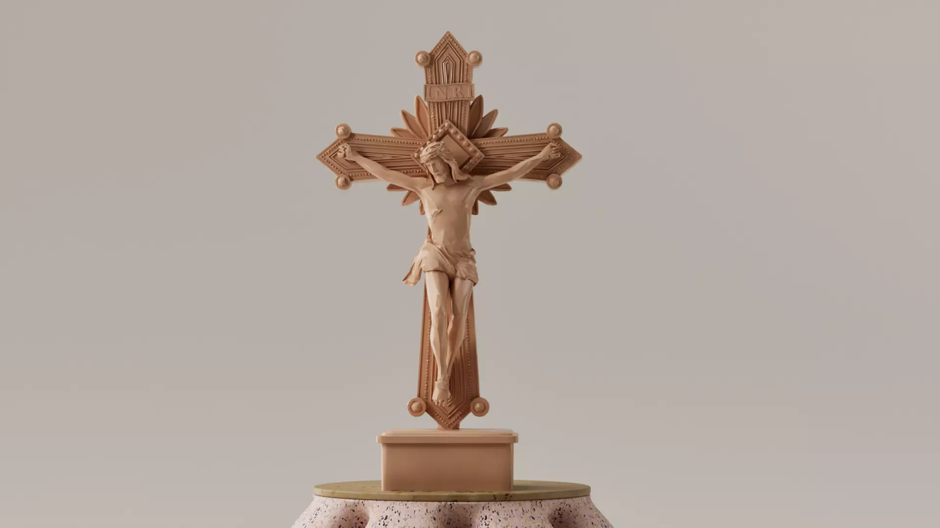 JESUS EN LA CRUZ 3D print model_0