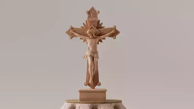 JESUS EN LA CRUZ 3D print model
