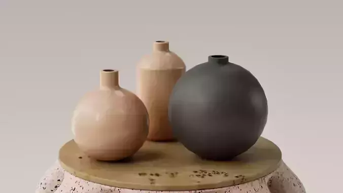 SET JARRONES DECORATIVOS - FLOREROS - VASOS