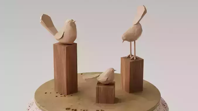 ESCULTURA - ARTE CONTEMPORANEO - PAJARITOS