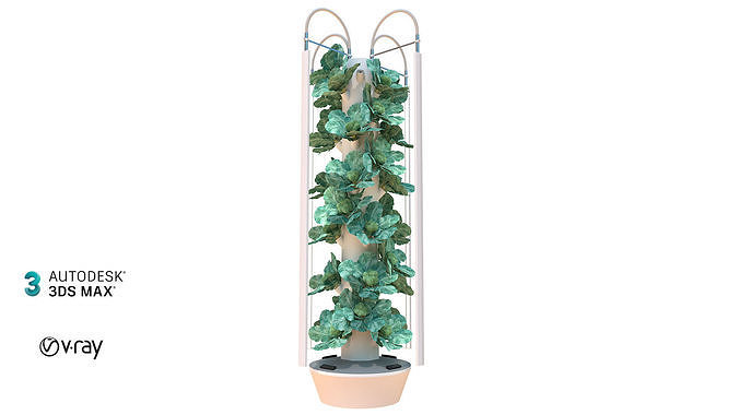 Hydroponics 3D model 5