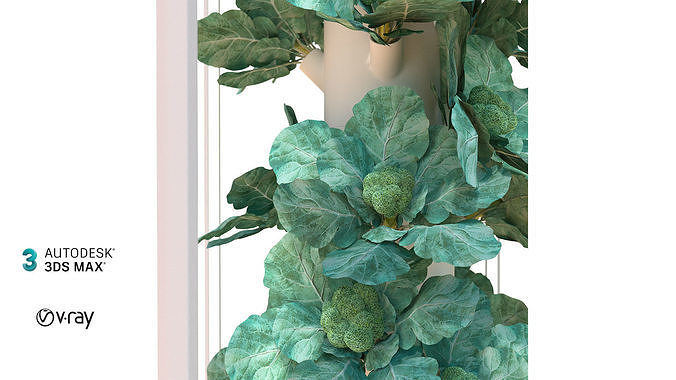Hydroponics 3D model 6
