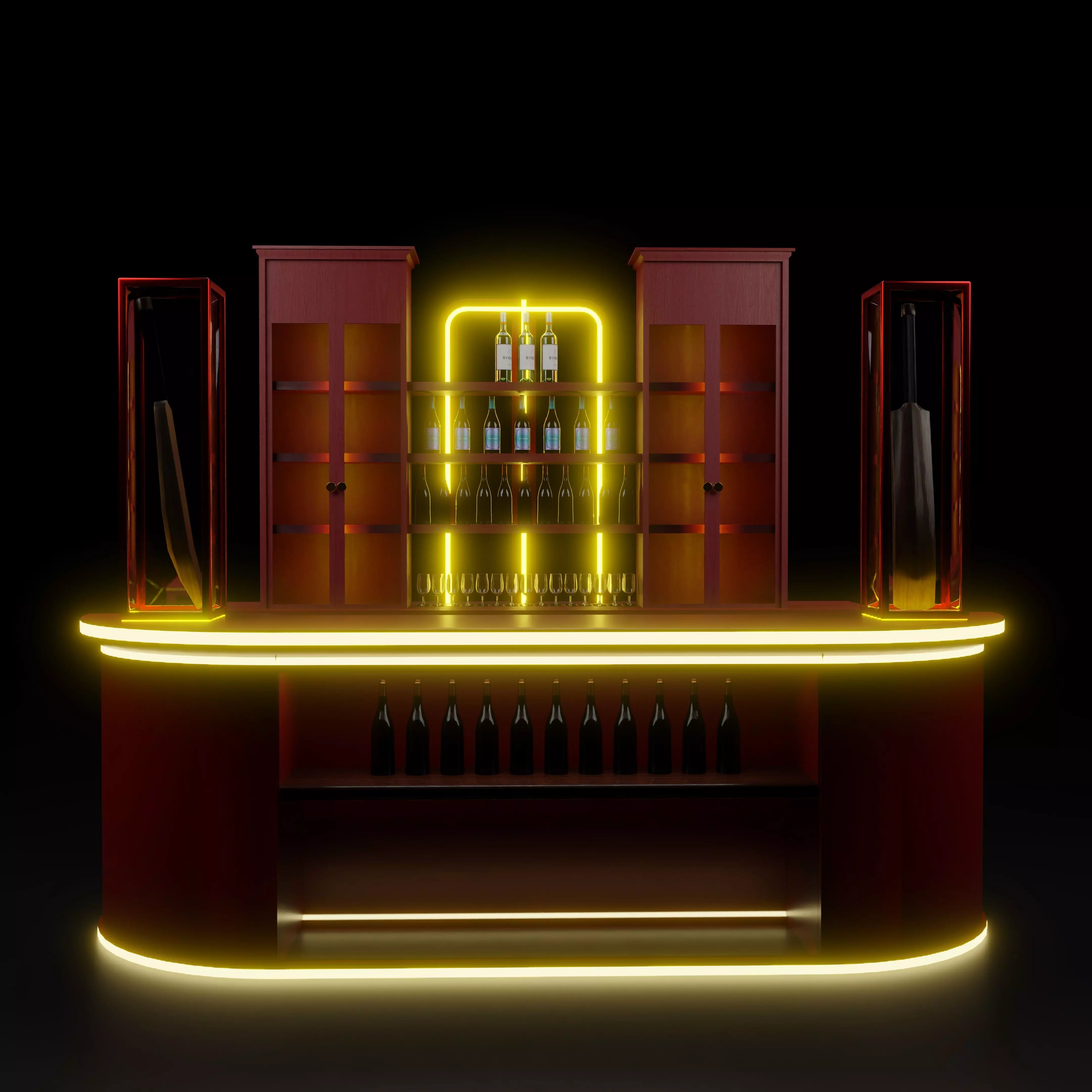Beverage Station 3D model_0
