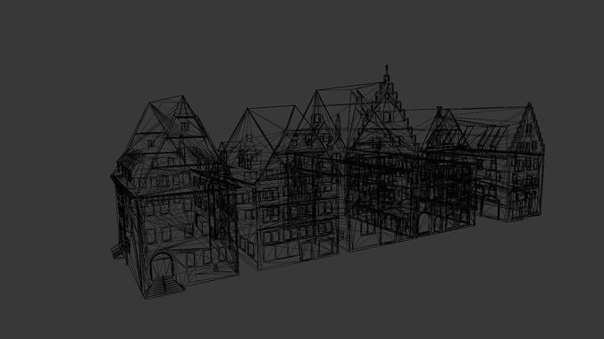 Building Pack 3D Model Low-poly 3D model 7