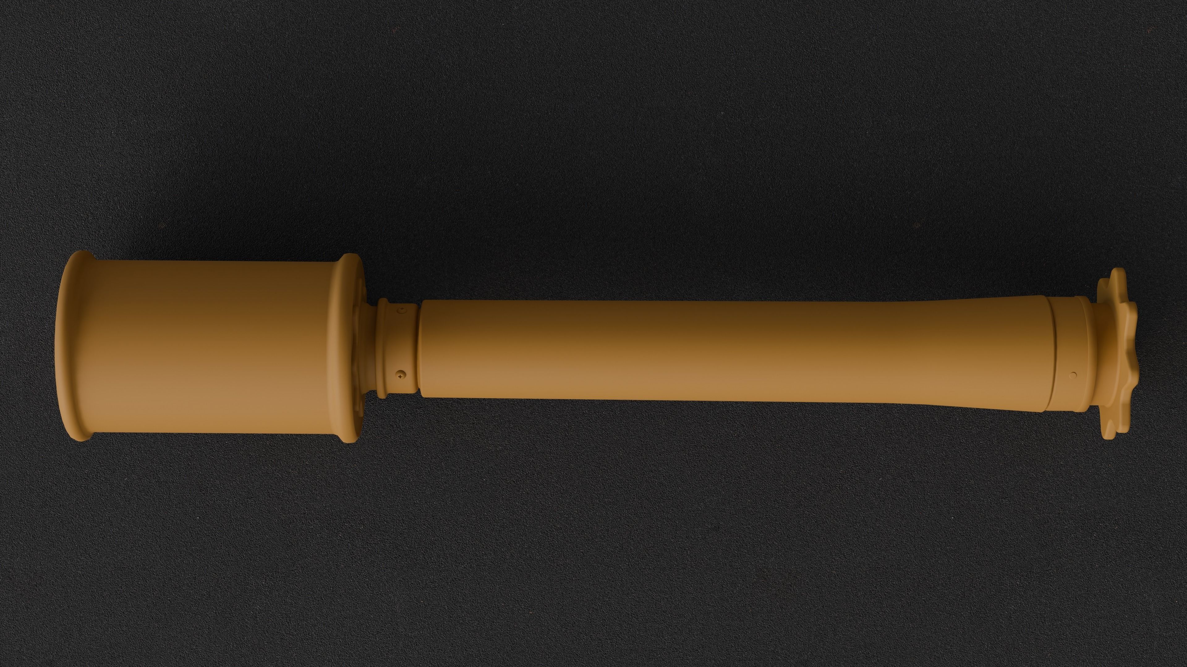 Stielhandgranate Low-poly 3D model_5