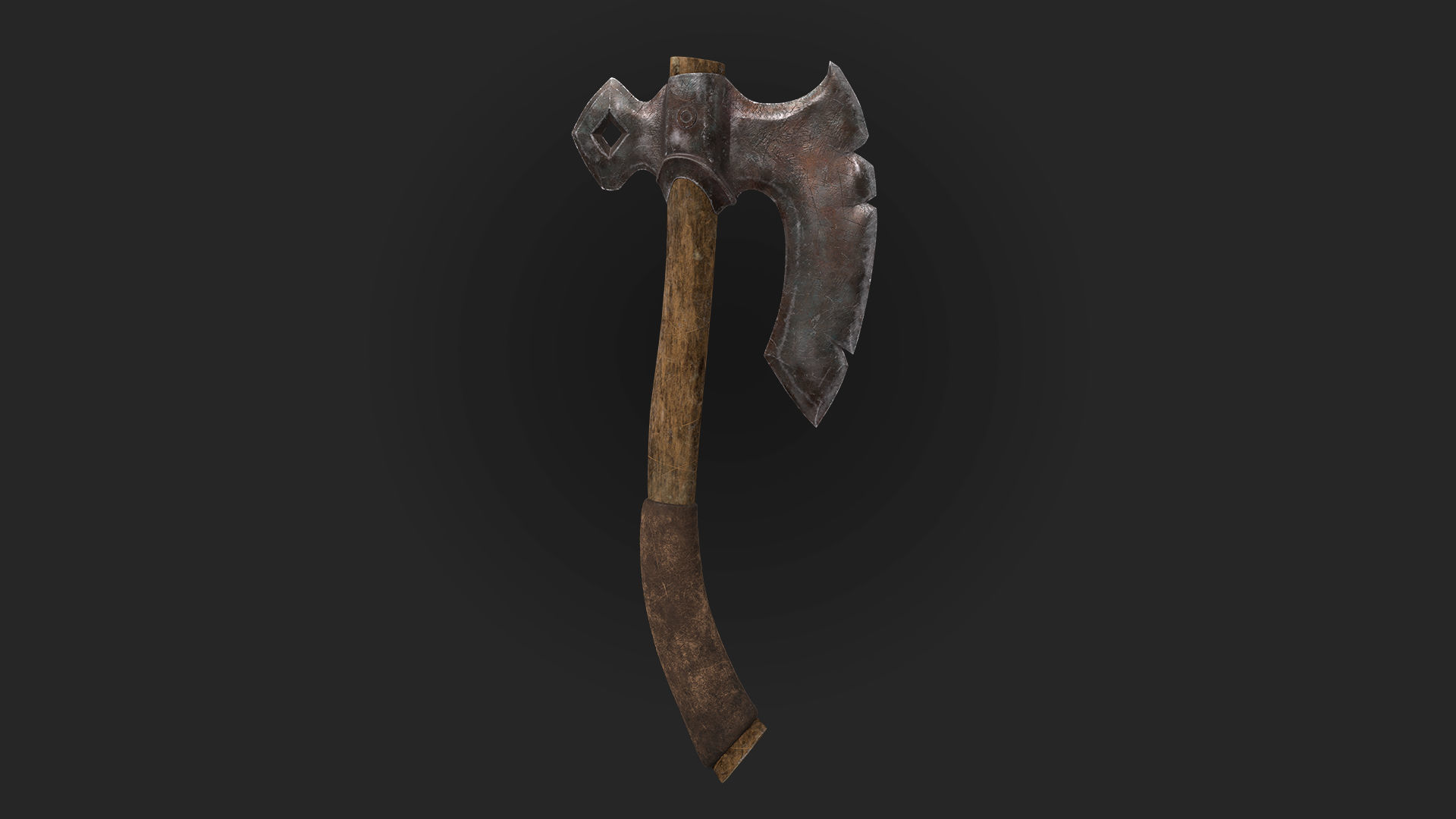 Axes 3d model and texture Low-poly 3D model_4