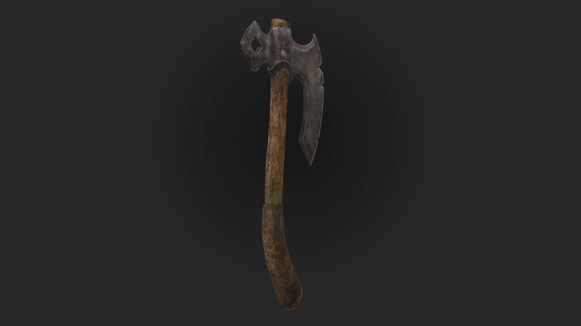 Axes 3d model and texture Low-poly 3D model_3