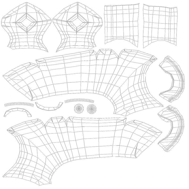 Axes 3d model and texture Low-poly 3D model_21