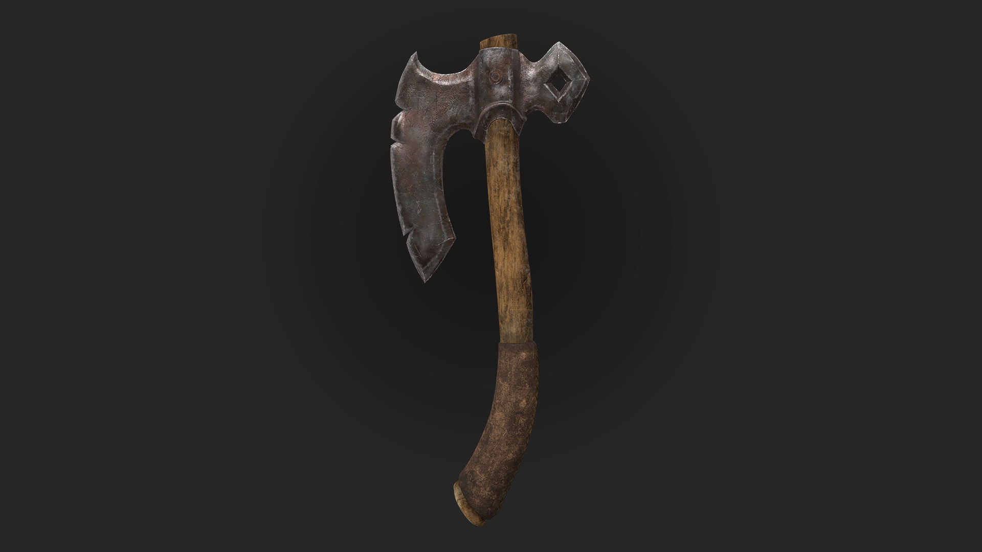 Axes 3d model and texture Low-poly 3D model_1