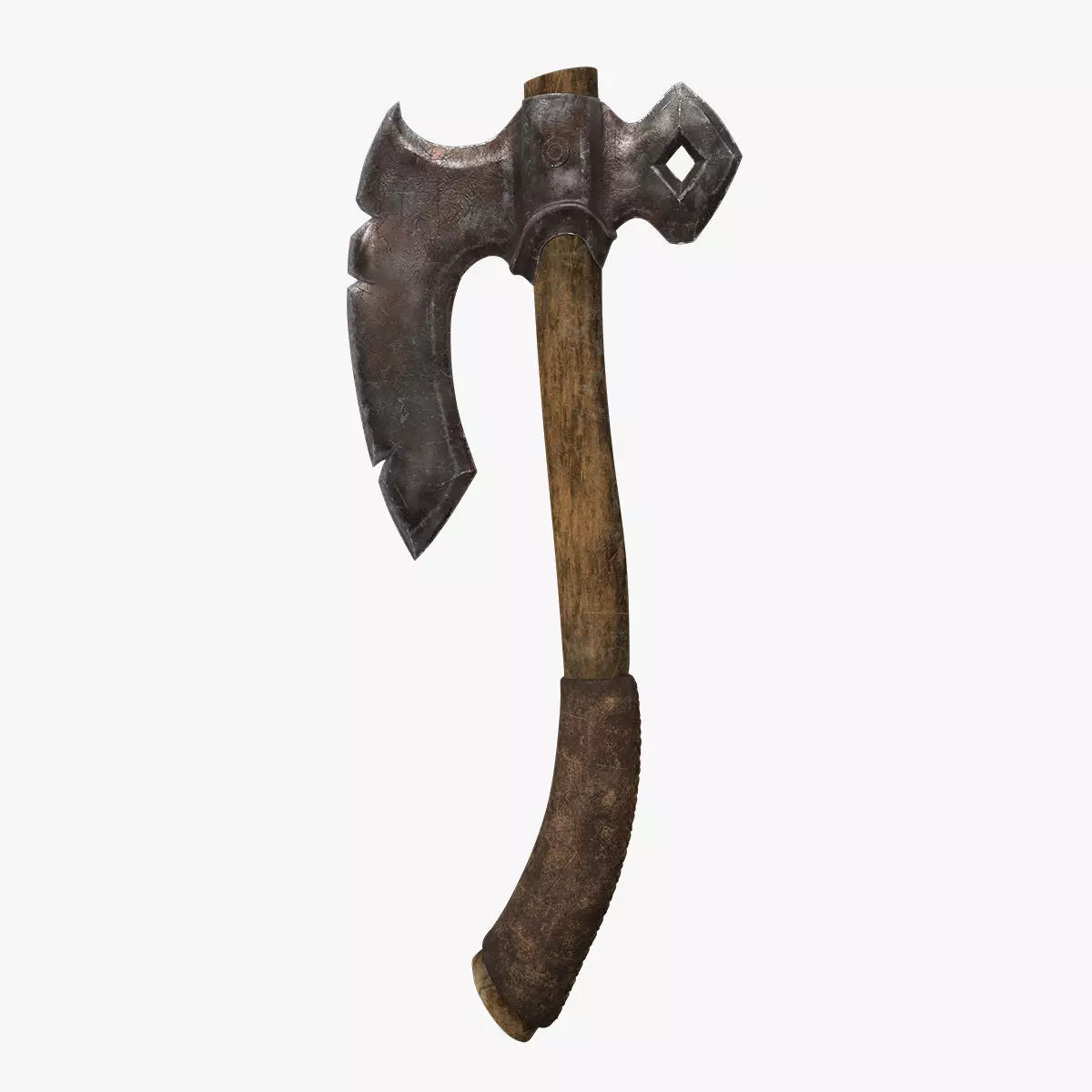 Axes 3d model and texture Low-poly 3D model_0