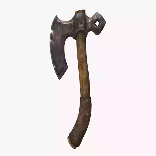 Axes 3d model and texture