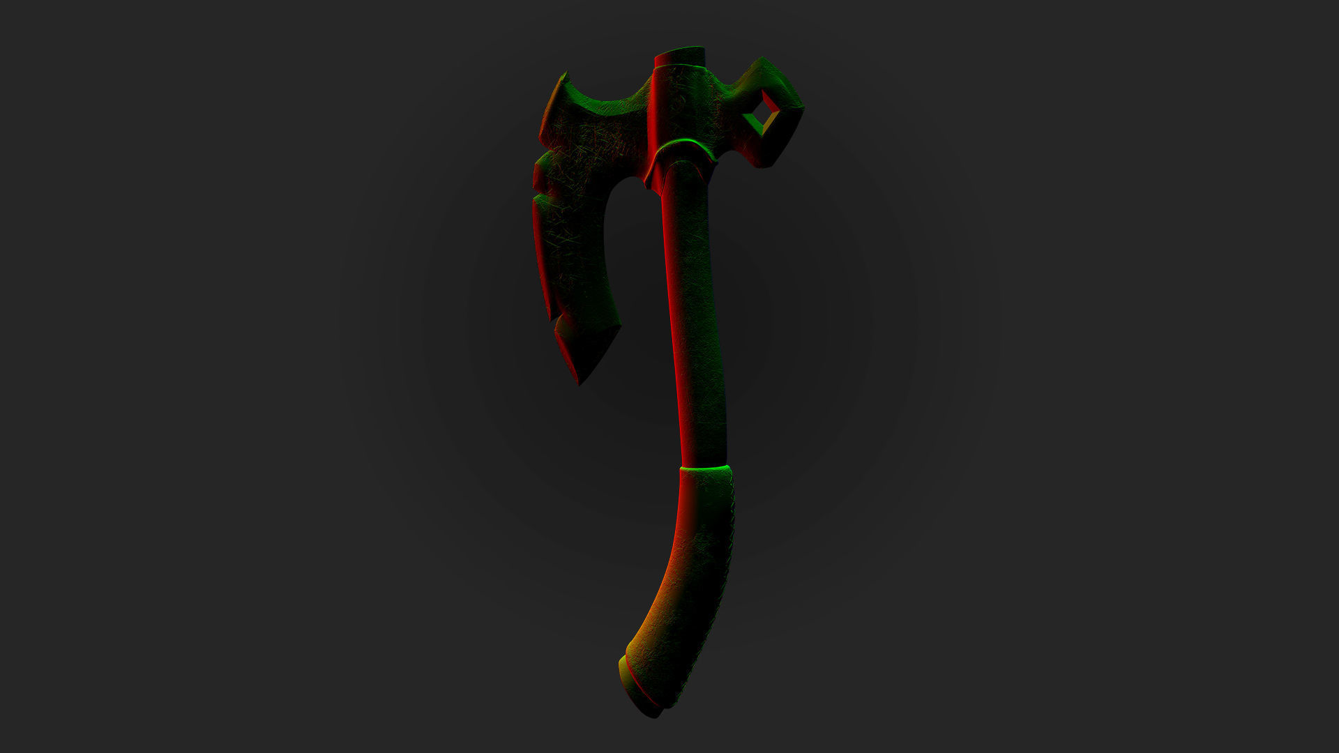Axes 3d model and texture Low-poly 3D model_9
