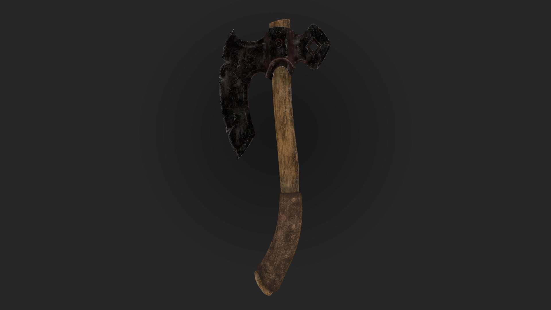 Axes 3d model and texture Low-poly 3D model_7