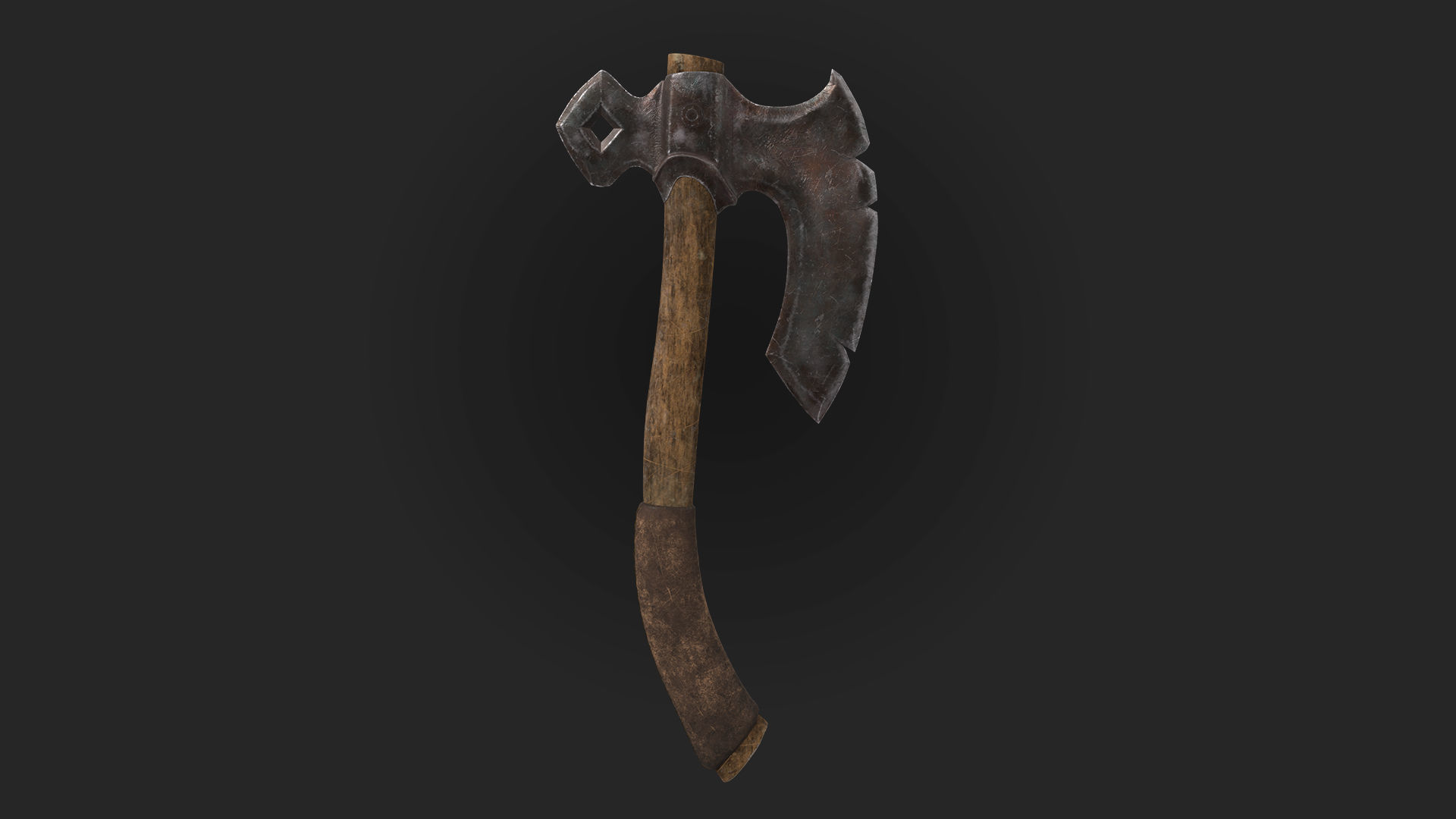 Axes 3d model and texture Low-poly 3D model_6