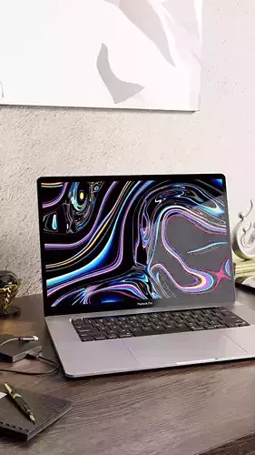 MacBook in the office 