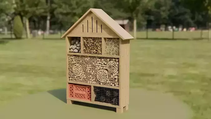 Insect Hotel - Realistic Wildlife Bug Shelter