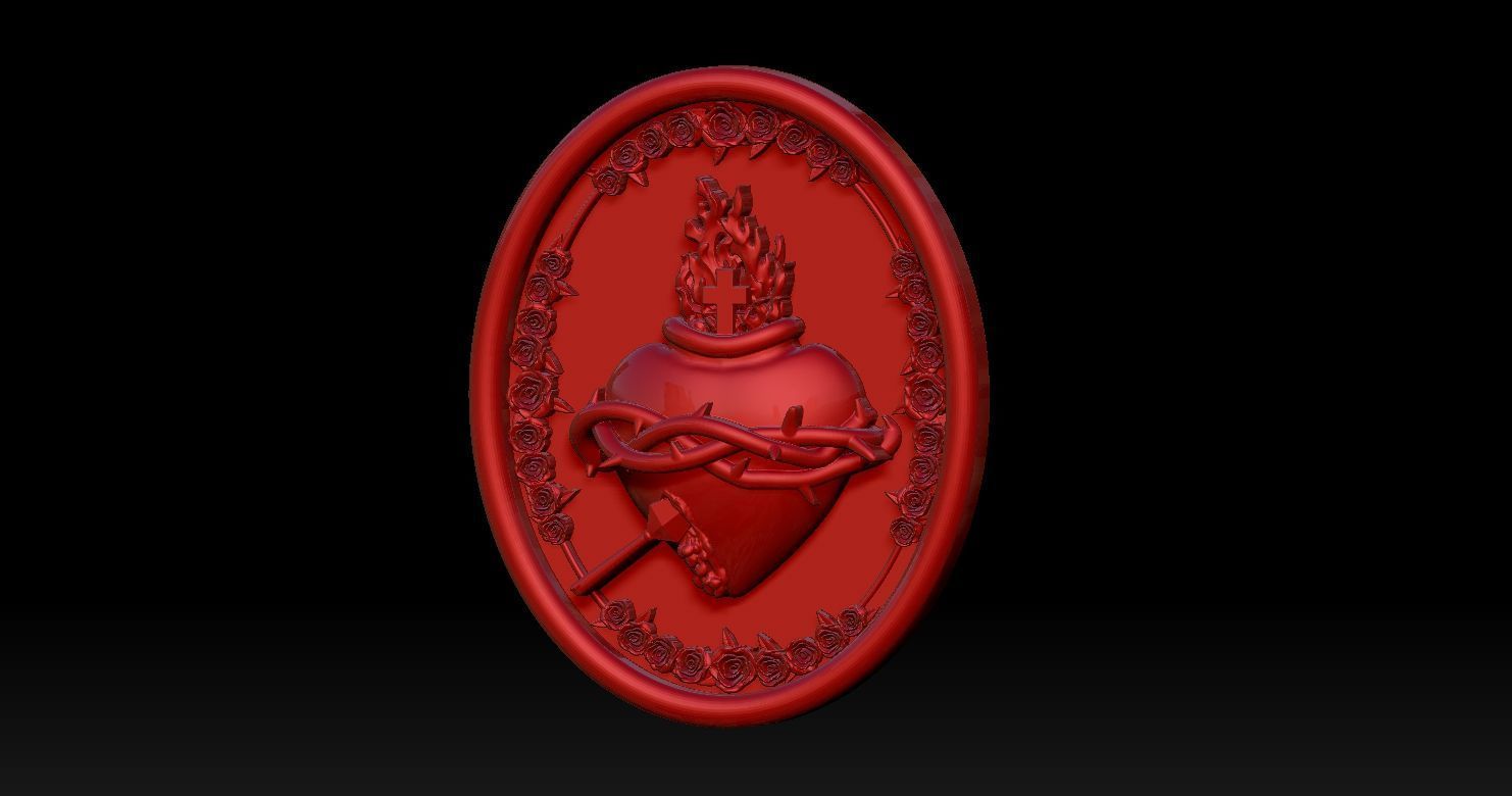 Sacred Heart of Jesus 3D Printed Model 3D print model_25