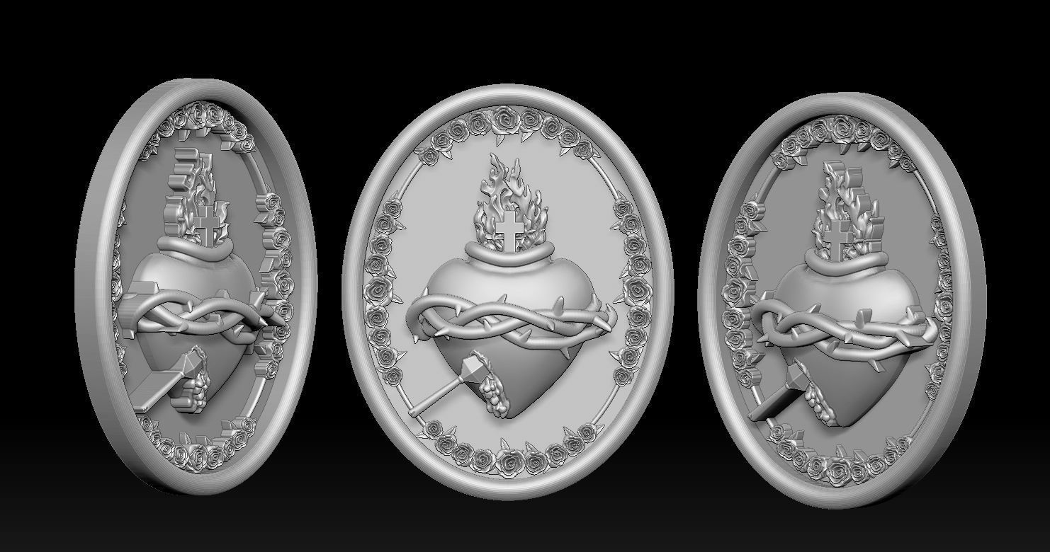 Sacred Heart of Jesus 3D Printed Model 3D print model_19