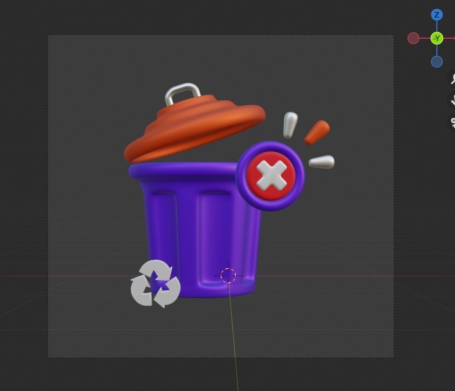 Empty State 3d Illustration  Icon Pack 3D model_7