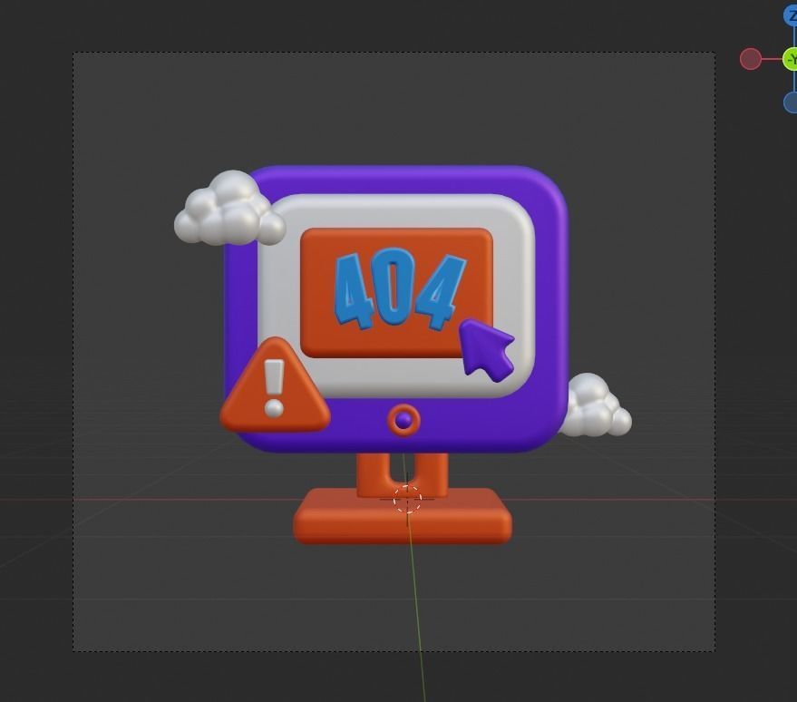 Empty State 3d Illustration  Icon Pack 3D model_18