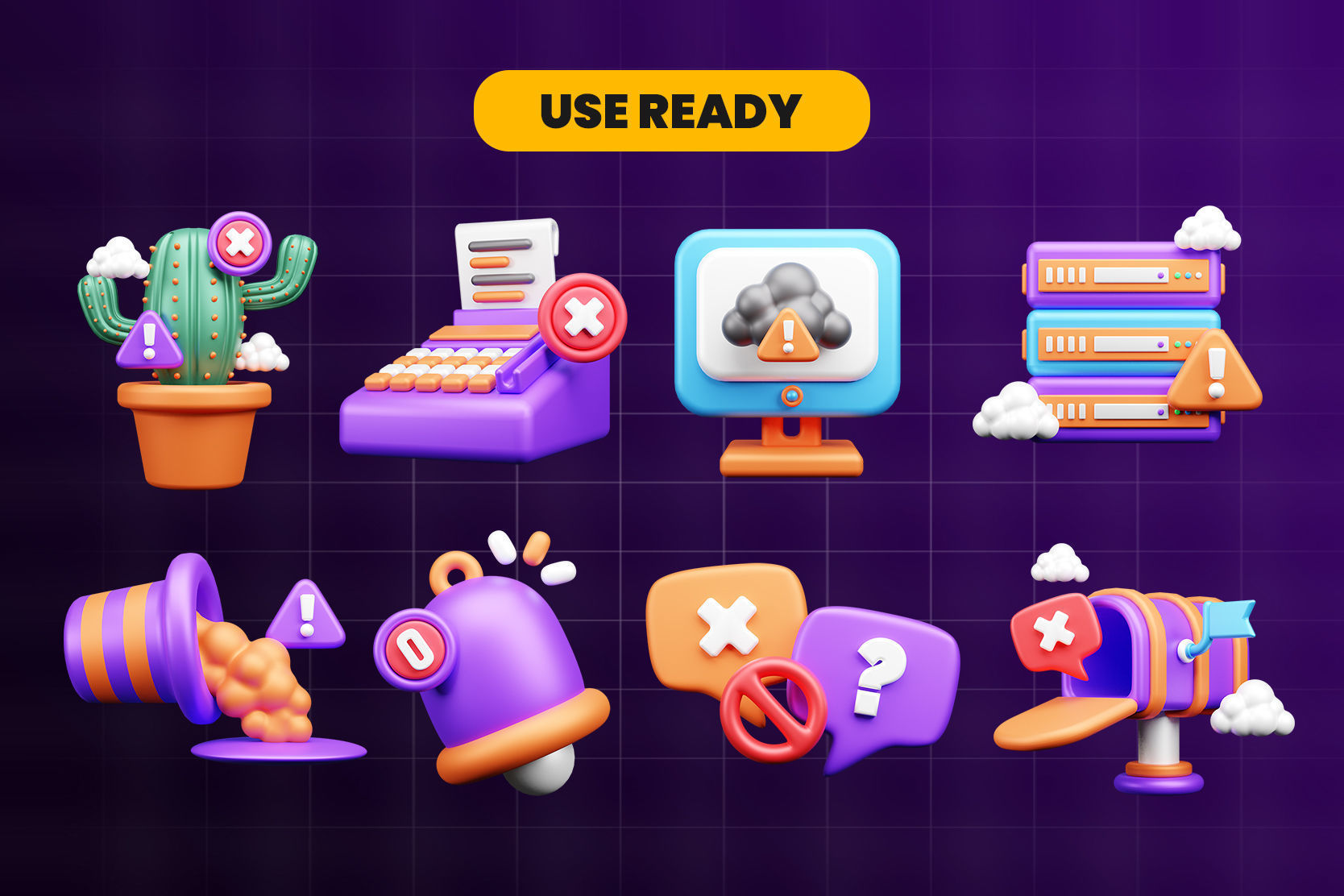 Empty State 3d Illustration  Icon Pack 3D model_3