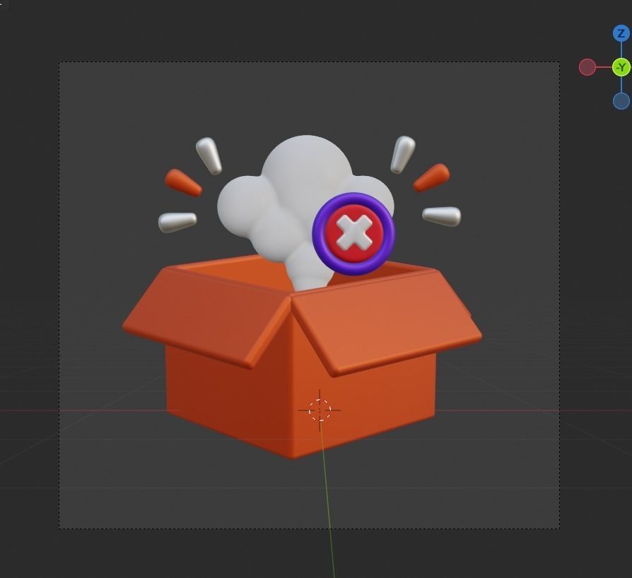 Empty State 3d Illustration  Icon Pack 3D model_50