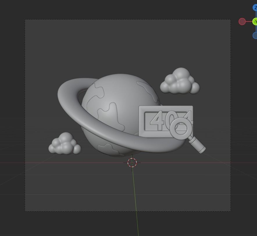 Empty State 3d Illustration  Icon Pack 3D model_13